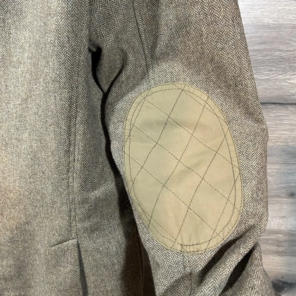 Tommy Hilfiger Men's Tweed Sport Coat Blazer Wool Blend Herringbone‎ Large